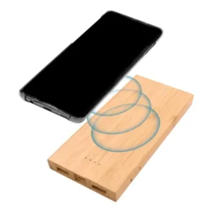 Bamboo Wireless Power Bank – 8,000 mAh
