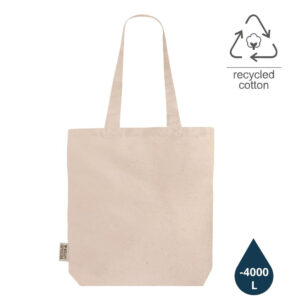 Recycled Cotton Tote Bag with Gusset – GRS Certified